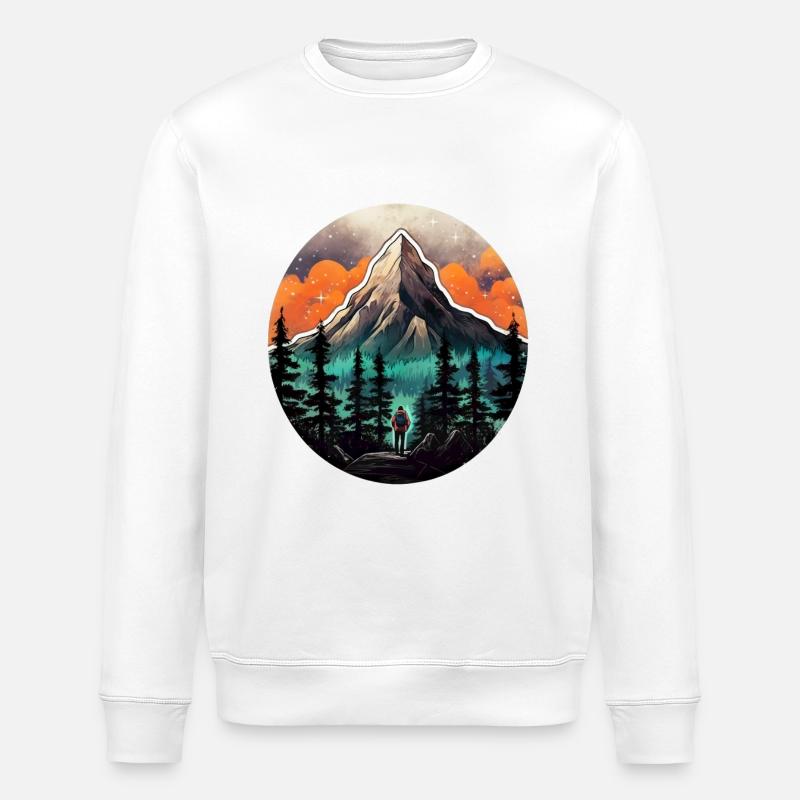 Traveller #tshirt - Stanley/Stella ROLLER Unisex Organic Sweatshirt - white