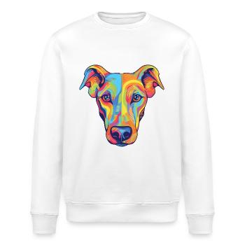 Lévrier chien race aquarelle dessin animé Kawaii Colo - Sweat bio ROLLER Stanley/Stella Unisexe - blanc - Devant - Nik (191cm)