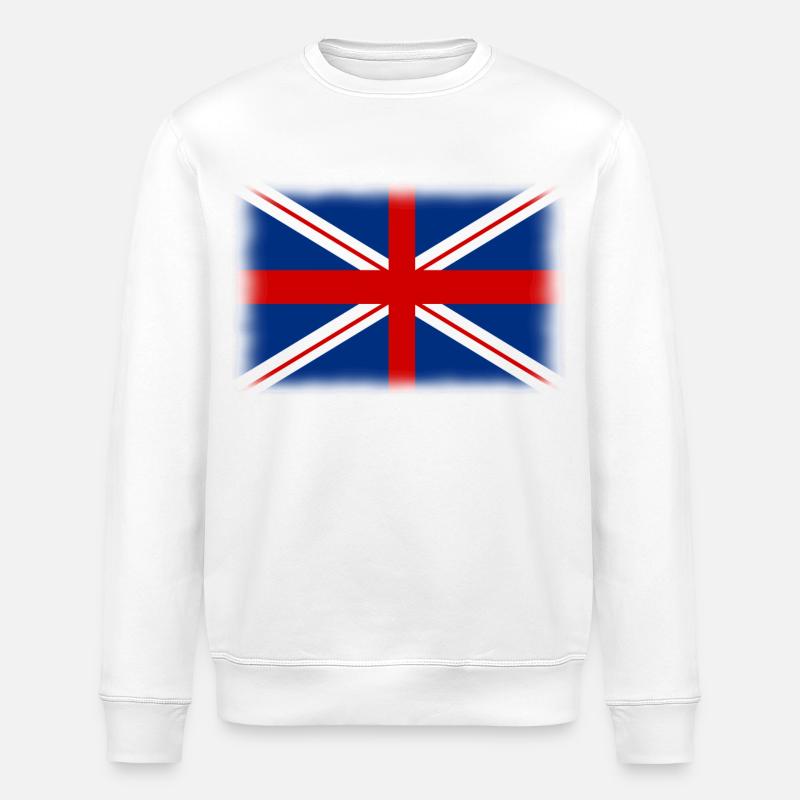drapeau anglais - Stanley/Stella Unisex Bio-Sweatshirt ROLLER - Weiß