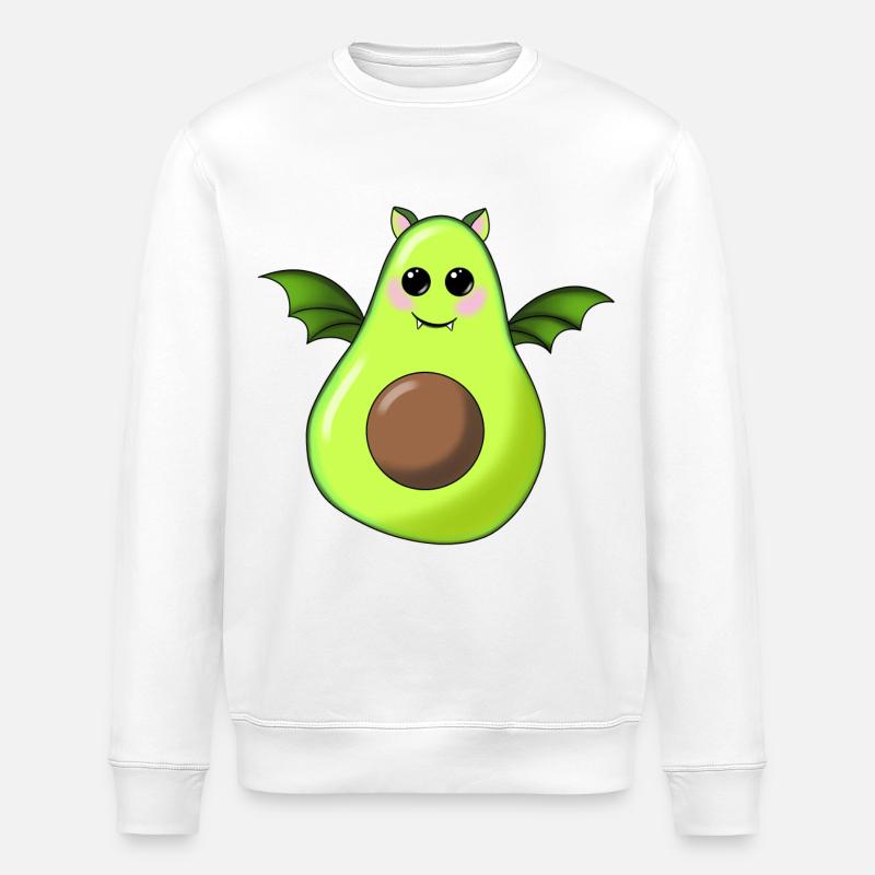 Avocado Fledermaus - Stanley/Stella Unisex Bio-Sweatshirt ROLLER - Weiß