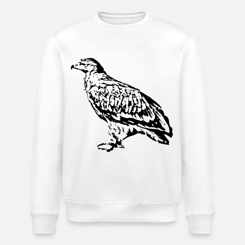 Faucons Oiseaux Oiseaux - Sweat bio ROLLER Stanley/Stella Unisexe - blanc
