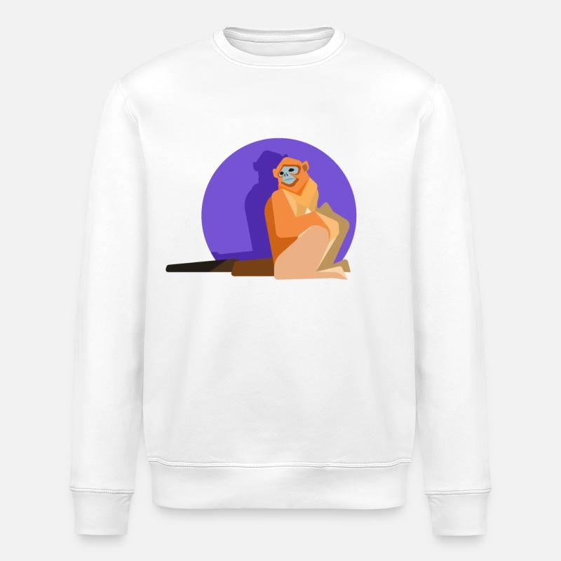 Goldstumpfnase - Stanley/Stella Unisex Bio-Sweatshirt ROLLER - Weiß
