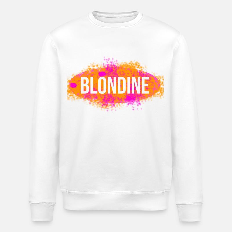 Blondine Splash - Stanley/Stella Unisex Bio-Sweatshirt ROLLER - Weiß