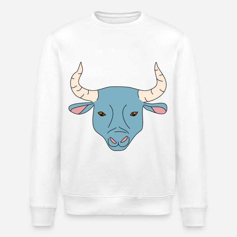 Stier - Stanley/Stella Unisex Bio-Sweatshirt ROLLER - Weiß