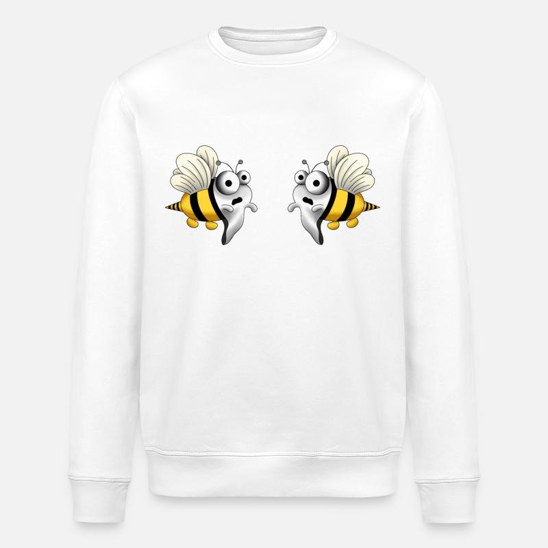 boo bees blank - Sweat bio ROLLER Stanley/Stella Unisexe - blanc