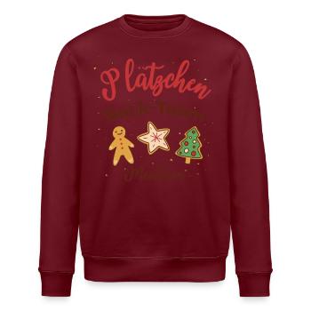Plätzchen Backteam Meisterin Weihnachten Kekse - Stanley/Stella Unisex Bio-Sweatshirt ROLLER - Weiß - Vorne - Nik (191cm)