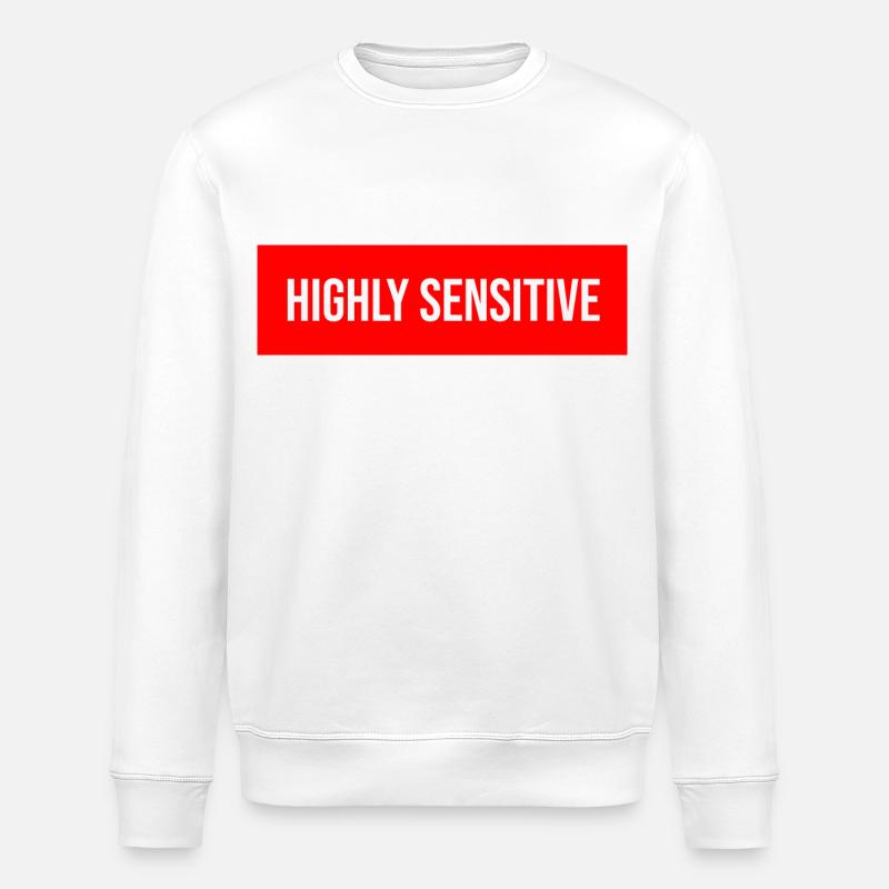 Très sensible - Sweat bio ROLLER Stanley/Stella Unisexe - blanc