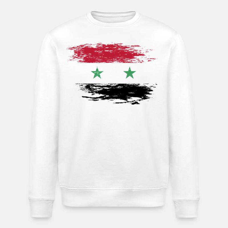 Drapeau syrien utilisé - Sweat bio ROLLER Stanley/Stella Unisexe - blanc