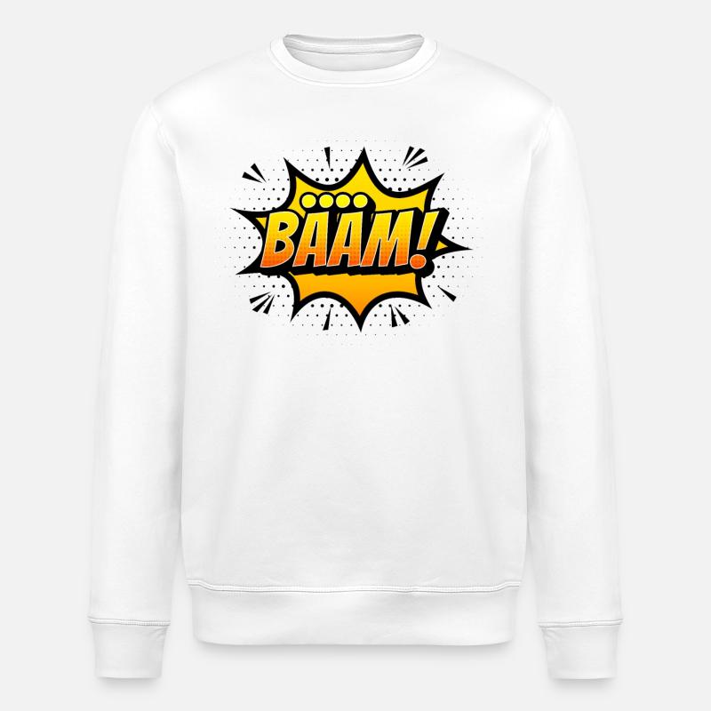 Bääm! - Stanley/Stella Unisex Bio-Sweatshirt ROLLER - Weiß