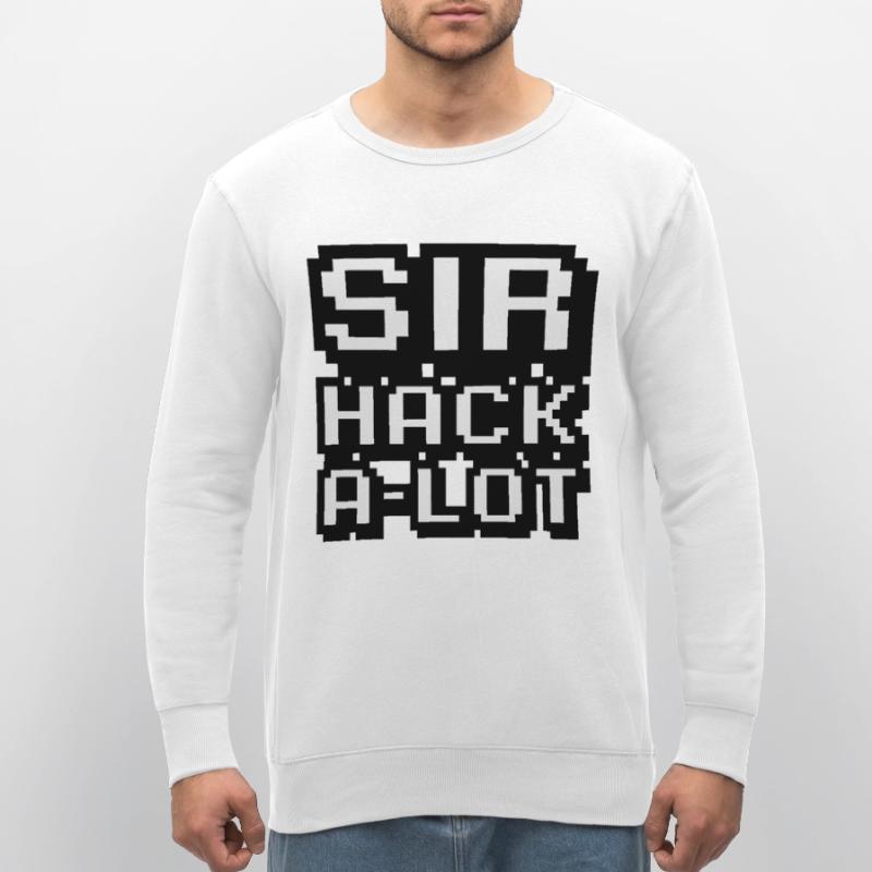 Computer hacken und Pixel-Kunst Sir Hack A Lot Stanley/Stella Unisex Bio-Sweatshirt ROLLER