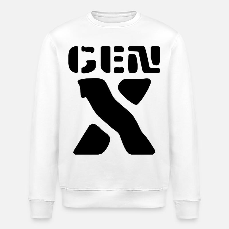Génération X - Sweat bio ROLLER Stanley/Stella Unisexe - blanc