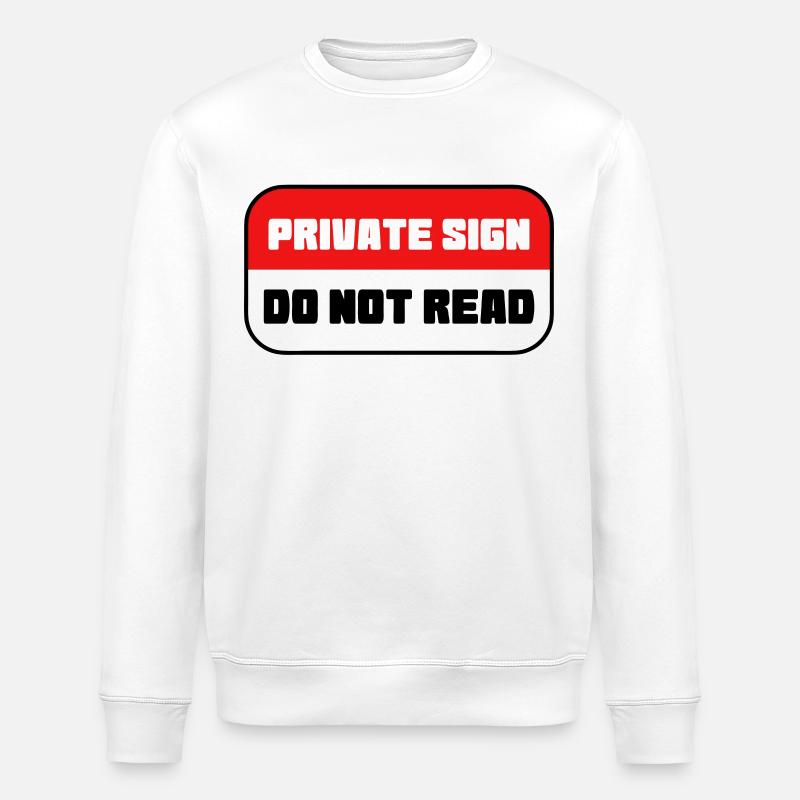 Signe privé - ne pas lire - Sweat bio ROLLER Stanley/Stella Unisexe - blanc