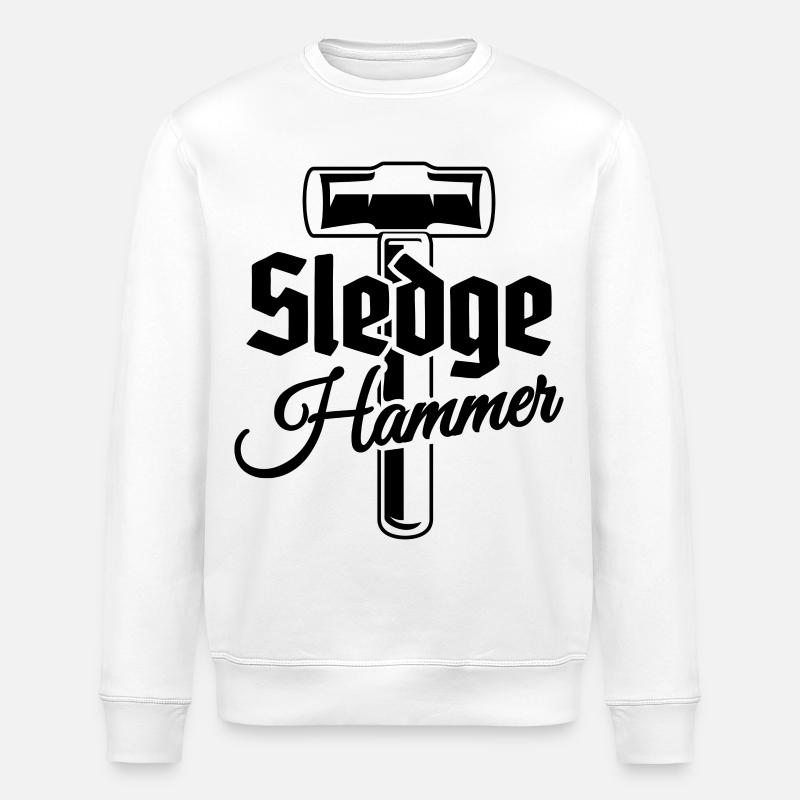Marteaux Outils et Artisanat - Marteau - Sweat bio ROLLER Stanley/Stella Unisexe - blanc