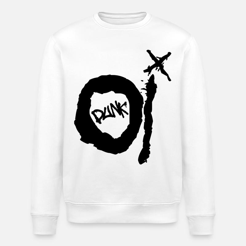 Oi Punk - Stanley/Stella Unisex Bio-Sweatshirt ROLLER - Weiß
