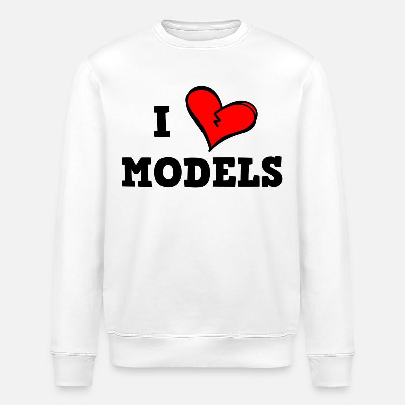 J’adore les modèles - Sweat bio ROLLER Stanley/Stella Unisexe - blanc