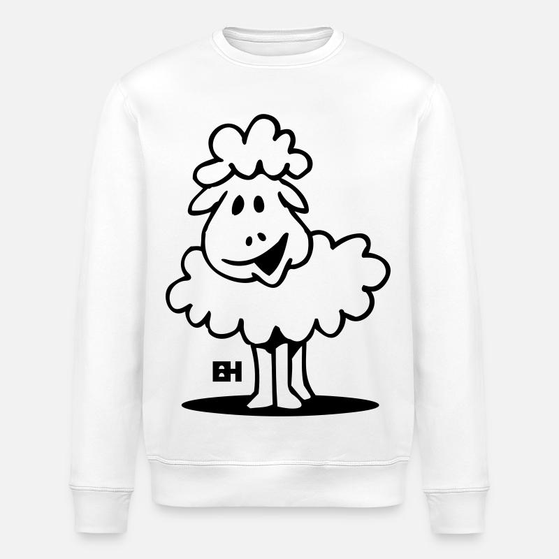 Schaf - Stanley/Stella Unisex Bio-Sweatshirt ROLLER - Weiß