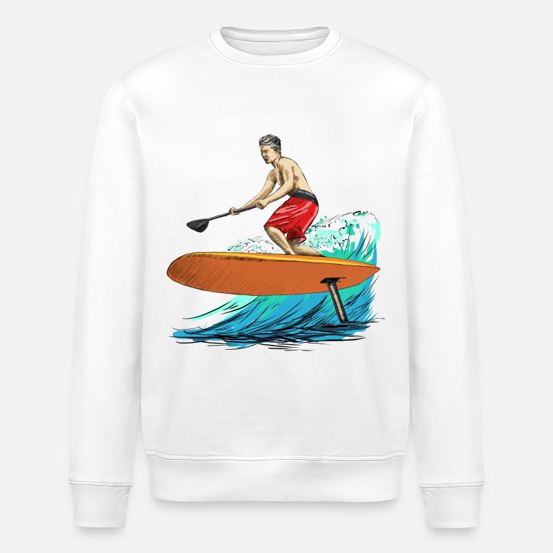 Foil - Sweat bio ROLLER Stanley/Stella Unisexe - blanc