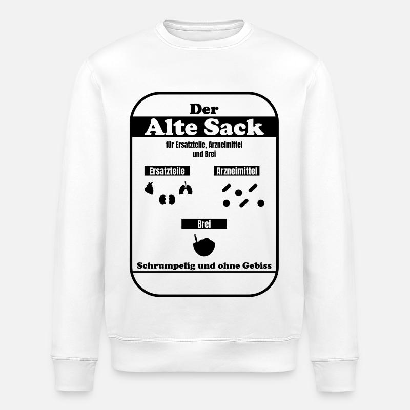 Der alte Sack - Stanley/Stella Unisex Bio-Sweatshirt ROLLER - Weiß