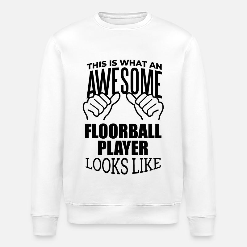 Floorball - Sweat bio ROLLER Stanley/Stella Unisexe - blanc