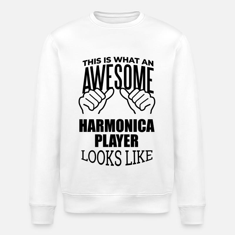 harmonica - Sweat bio ROLLER Stanley/Stella Unisexe - blanc