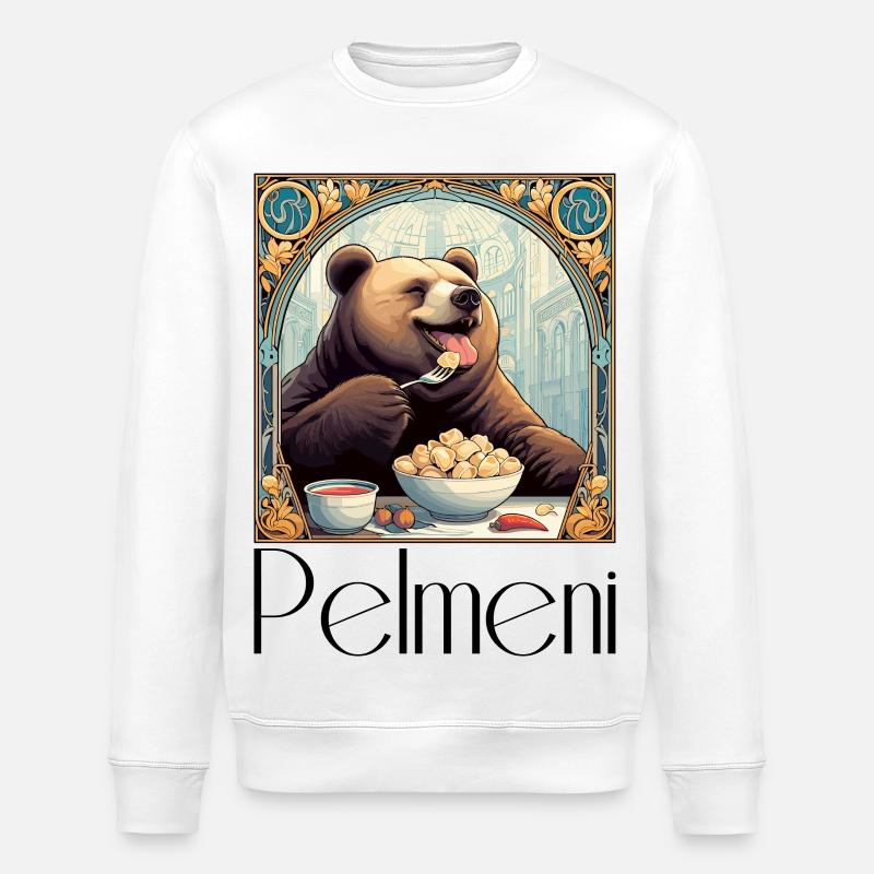 Ours Pelmeni Cadeau Russe - Sweat bio ROLLER Stanley/Stella Unisexe - blanc
