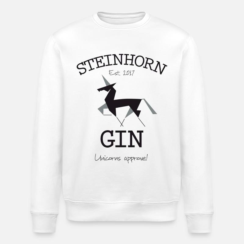 Steinhorn Gin - Est. 2017 - Stanley/Stella Unisex Bio-Sweatshirt ROLLER - Weiß