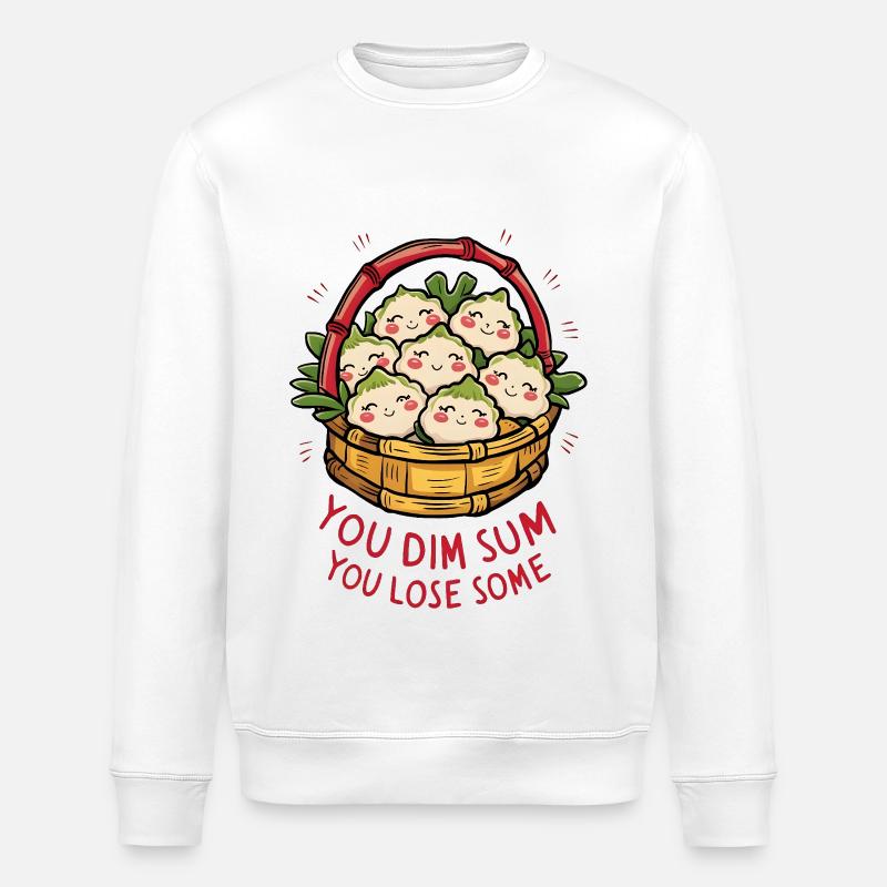 Vous dim sum, vous en perdez - Sweat bio ROLLER Stanley/Stella Unisexe - blanc