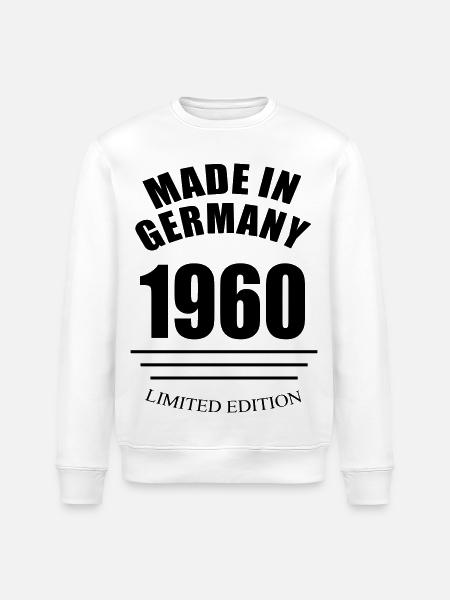 MADE IN GERMANY 1960 limited edition - Stanley/Stella ROLLER Unisex Organic Sweatshirt - white