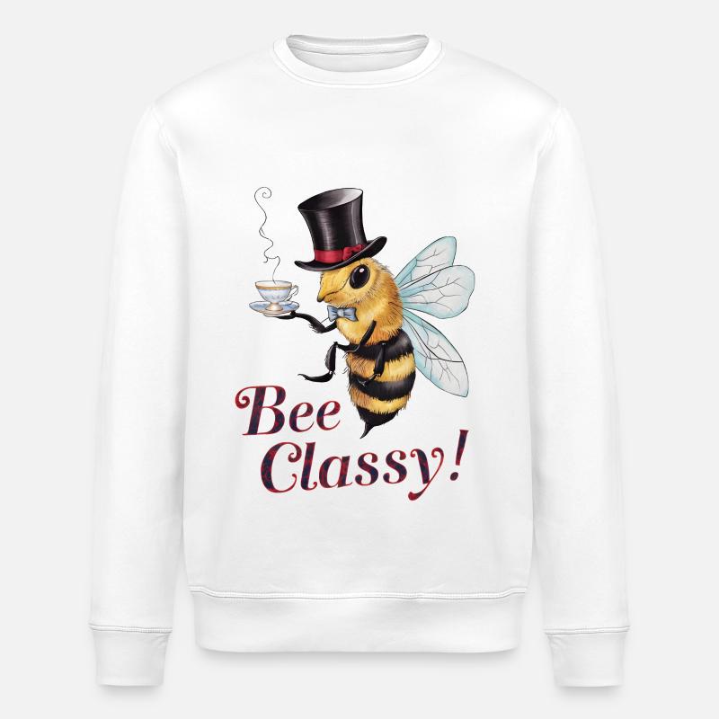 Bee Classy - Stanley/Stella Unisex Bio-Sweatshirt ROLLER - Weiß