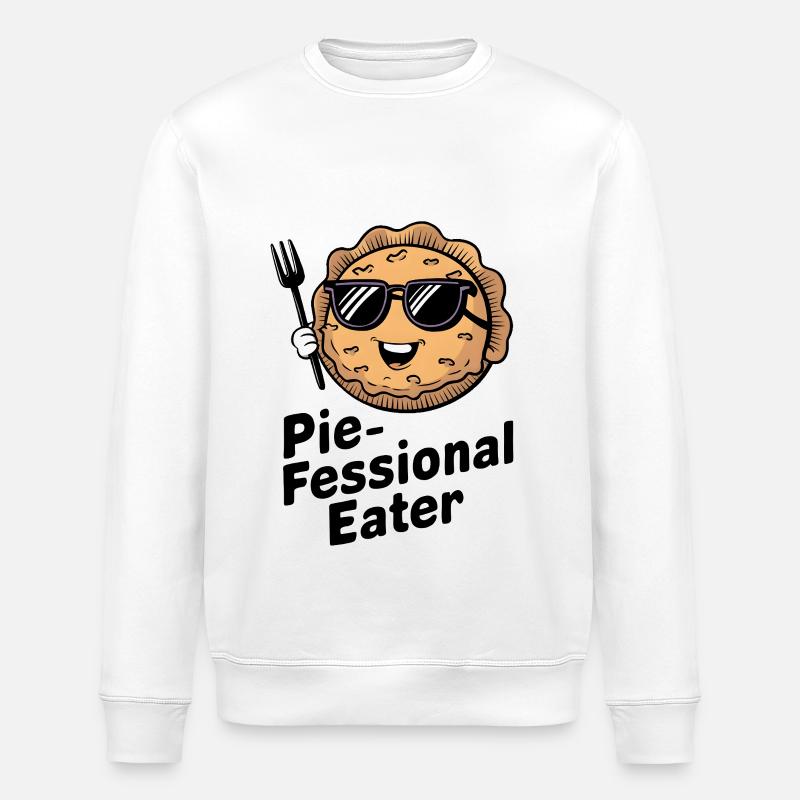 Pie-fessional Eater - Stanley/Stella Unisex Bio-Sweatshirt ROLLER - Weiß