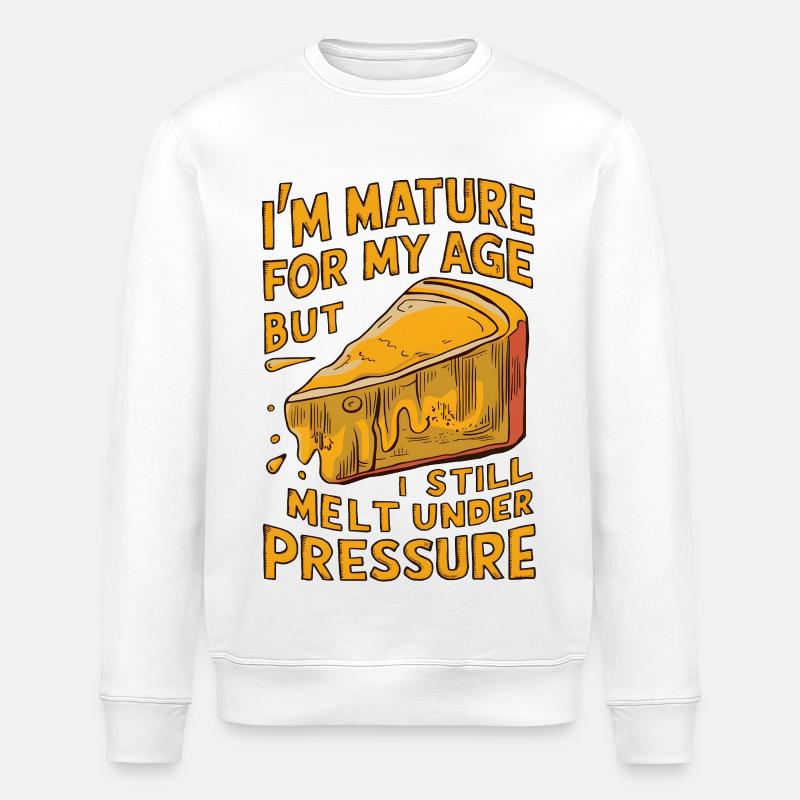 Mature Cheese - Stanley/Stella Unisex Bio-Sweatshirt ROLLER - Weiß