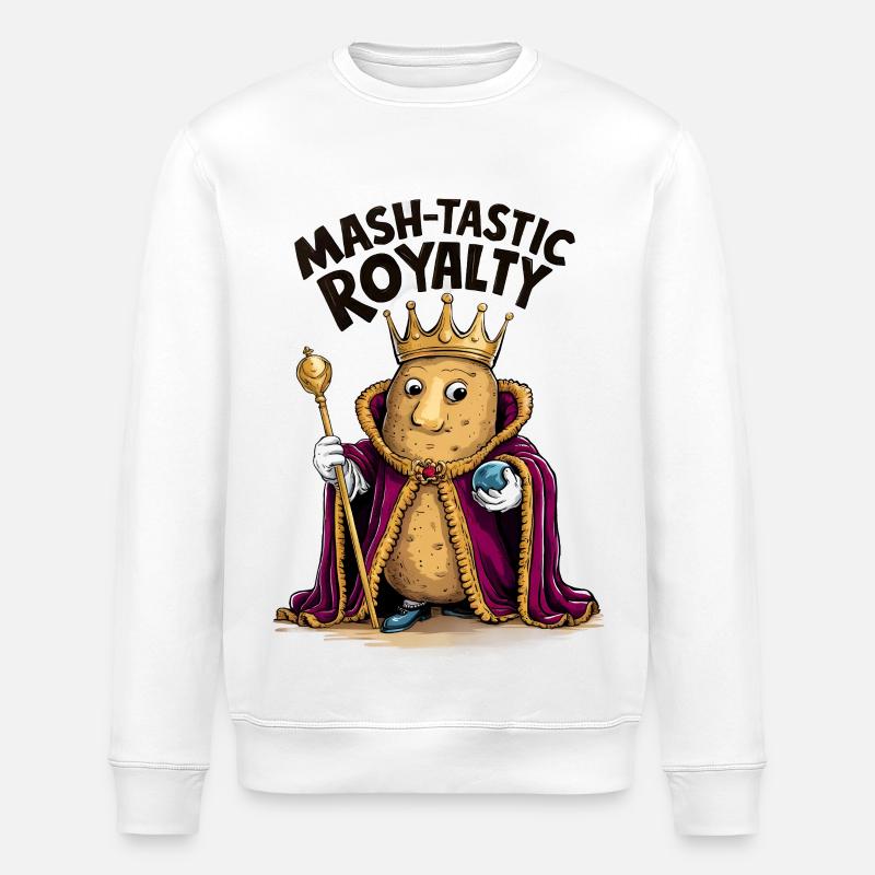Mash-tastic Potato King - Stanley/Stella Unisex Bio-Sweatshirt ROLLER - Weiß