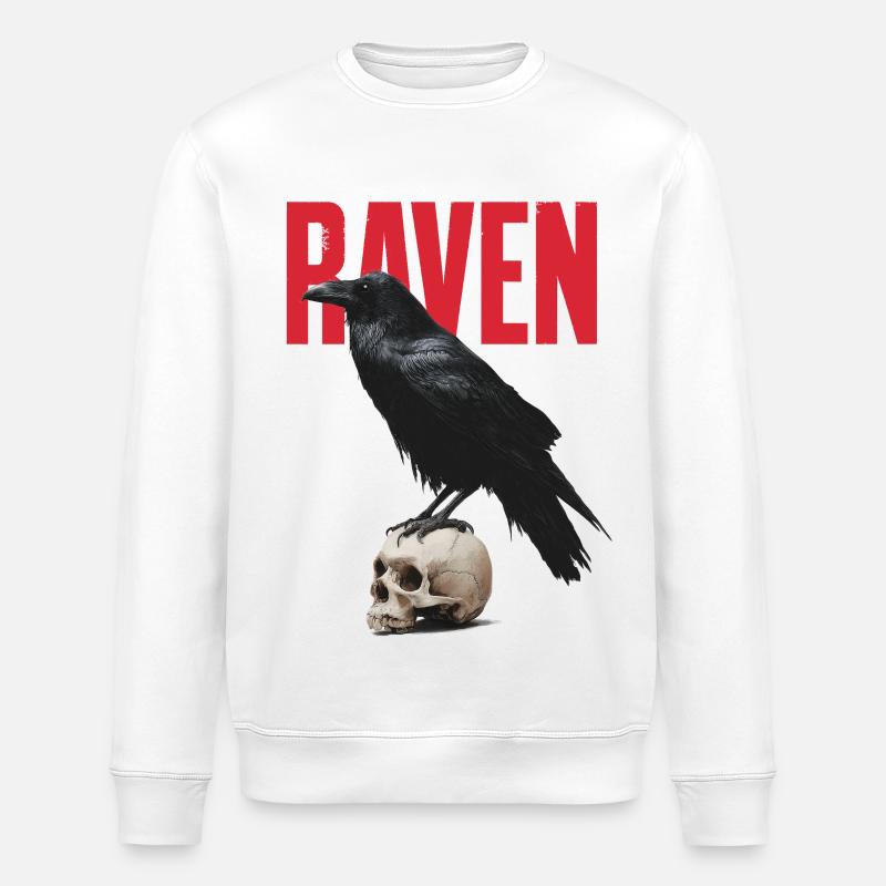 Raven - Stanley/Stella Unisex Bio-Sweatshirt ROLLER - Weiß