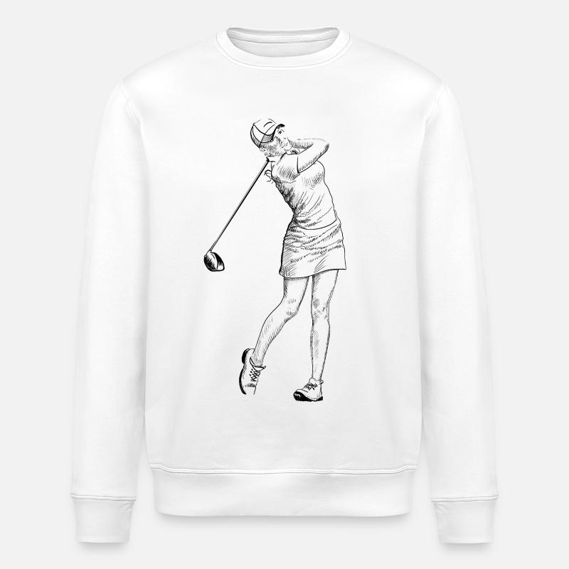 Golfeur - Sweat bio ROLLER Stanley/Stella Unisexe - blanc
