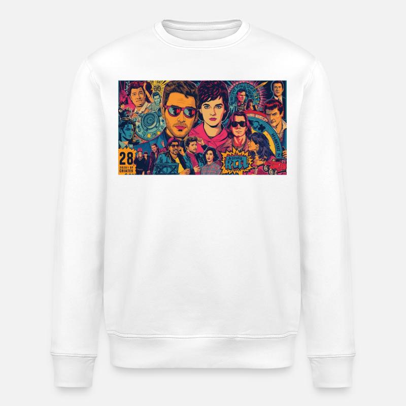 Pop-Symbole - Stanley/Stella Unisex Bio-Sweatshirt ROLLER - Weiß