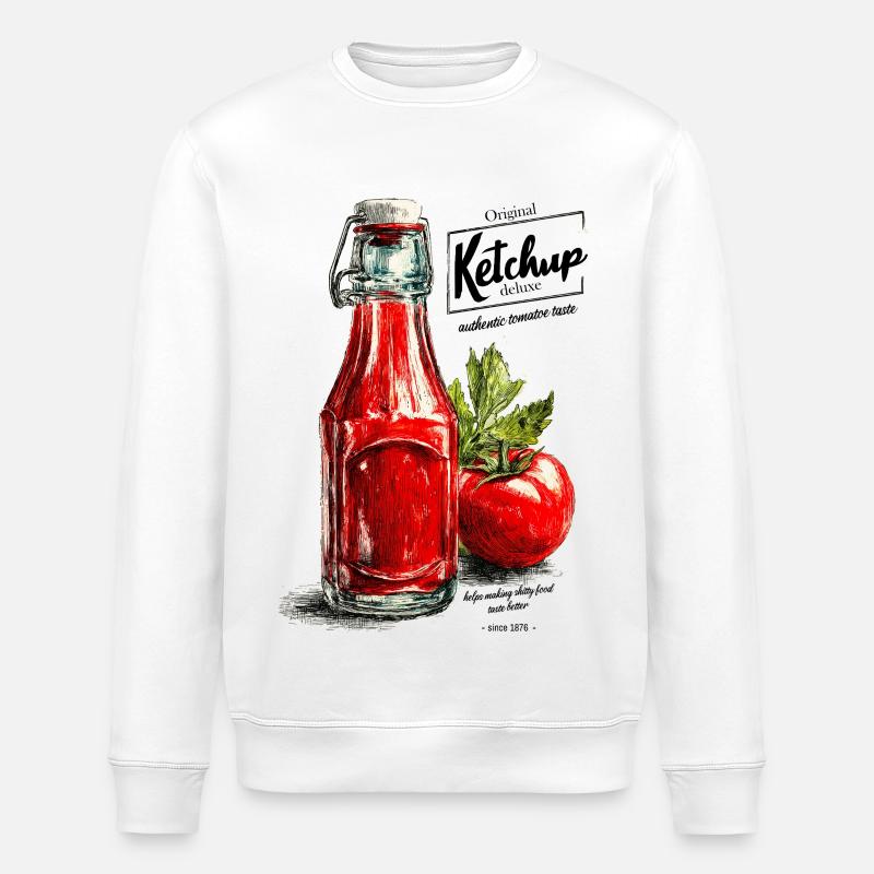 Ketchup - Sweat bio ROLLER Stanley/Stella Unisexe - blanc