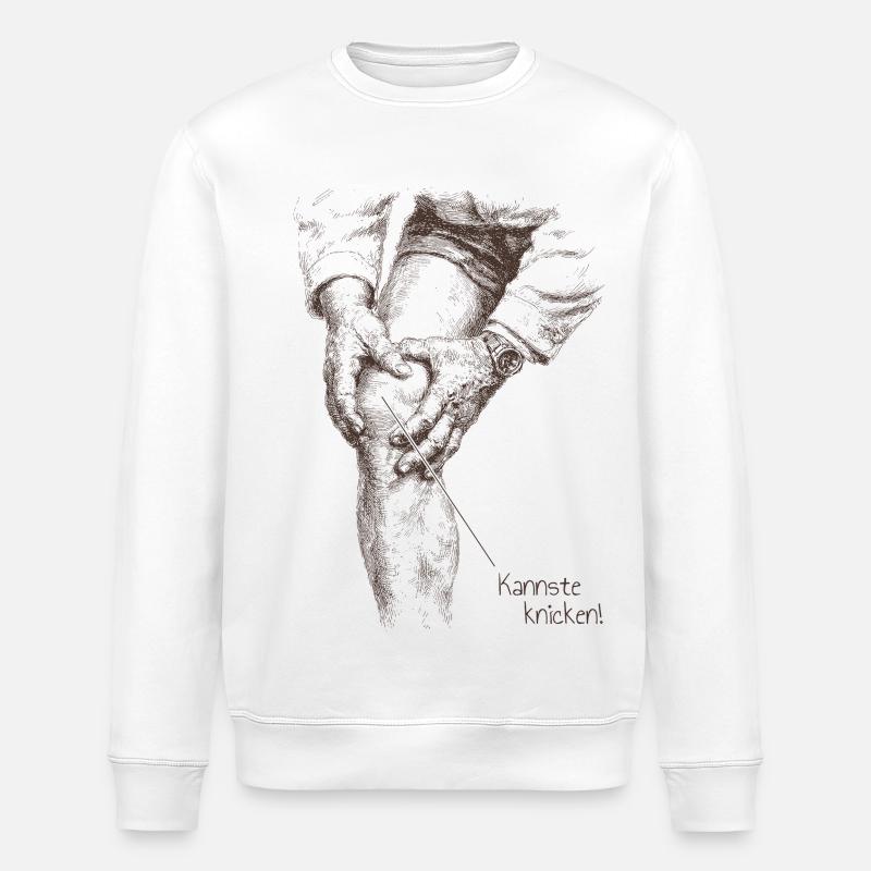 Kannste knicken! - Stanley/Stella Unisex Bio-Sweatshirt ROLLER - Weiß