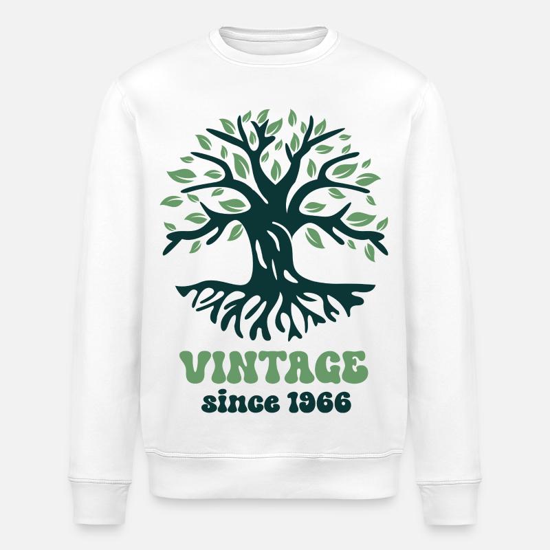 Millésime 1966 - Sweat bio ROLLER Stanley/Stella Unisexe - blanc