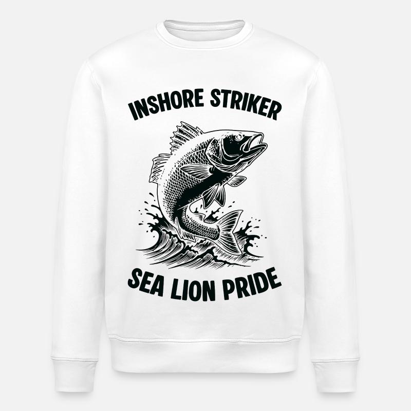 Pêche Mer Bar Sea Lion Pride - Sweat bio ROLLER Stanley/Stella Unisexe - blanc