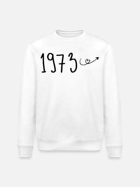 1973 Jubiläum 1973 Retro 1973 - Stanley/Stella Unisex Bio-Sweatshirt ROLLER - Weiß