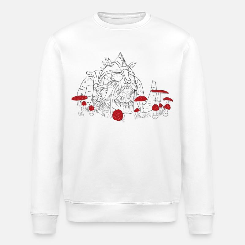cri silencieux du Viking - Sweat bio ROLLER Stanley/Stella Unisexe - blanc