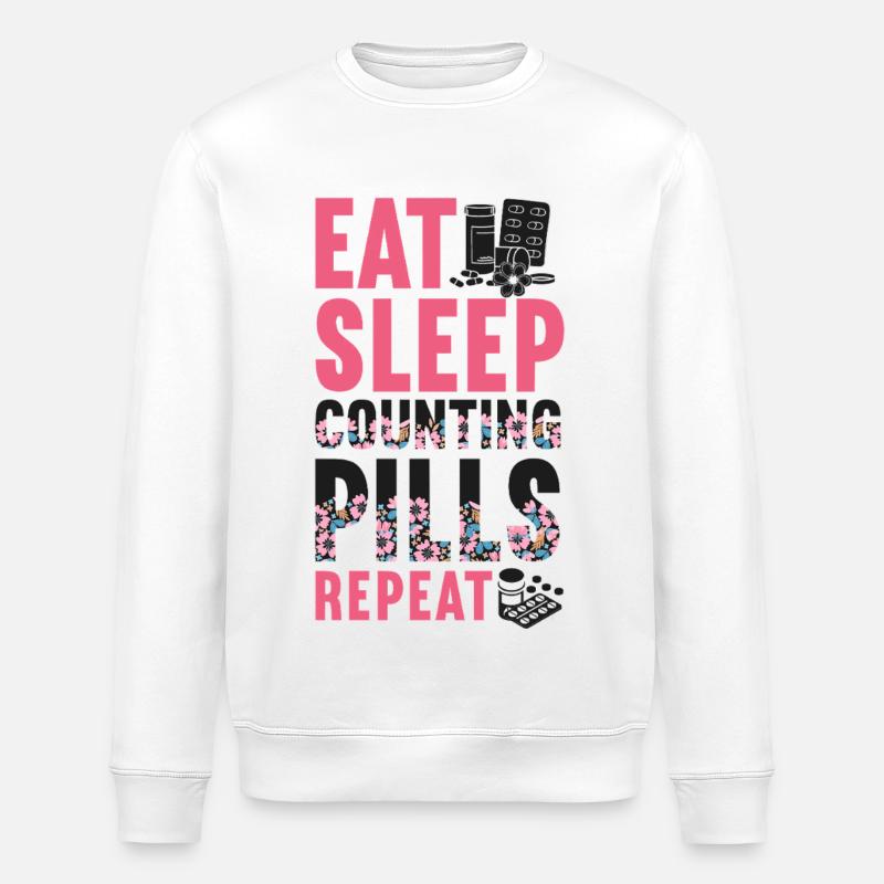 Pharmacy Tech Technician - Stanley/Stella Unisex Bio-Sweatshirt ROLLER - Weiß