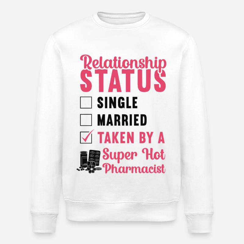 Pharmacy Tech Technician - Stanley/Stella ROLLER Unisex Organic Sweatshirt - white