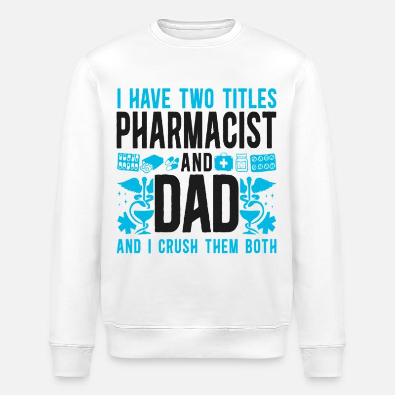 Pharmacy Tech Technician - Stanley/Stella Unisex Bio-Sweatshirt ROLLER - Weiß