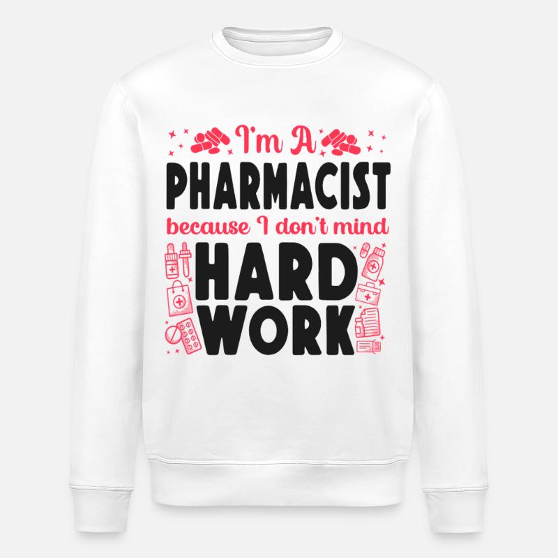 Technicien en pharmacie - Sweat bio ROLLER Stanley/Stella Unisexe - blanc