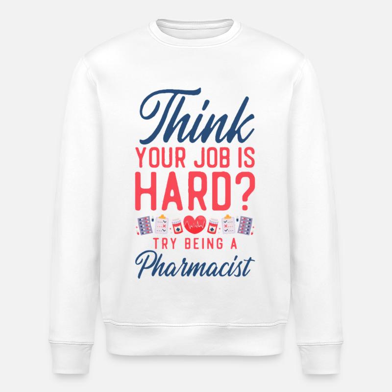 Technicien en pharmacie - Sweat bio ROLLER Stanley/Stella Unisexe - blanc