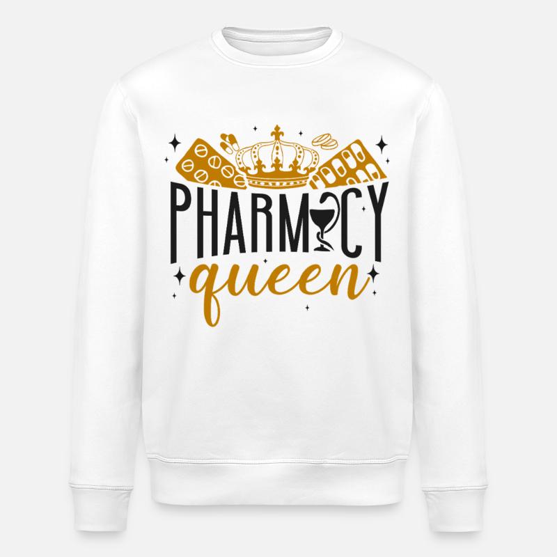 Pharmacy Tech Technician - Stanley/Stella ROLLER Unisex Organic Sweatshirt - white