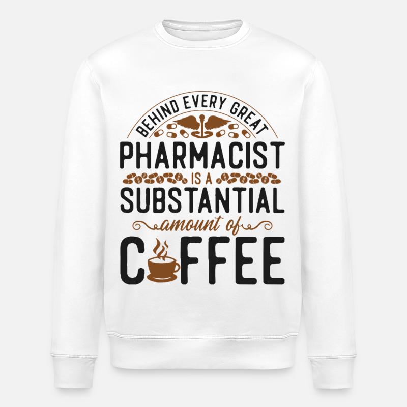 Pharmacy Tech Technician - Stanley/Stella Unisex Bio-Sweatshirt ROLLER - Weiß
