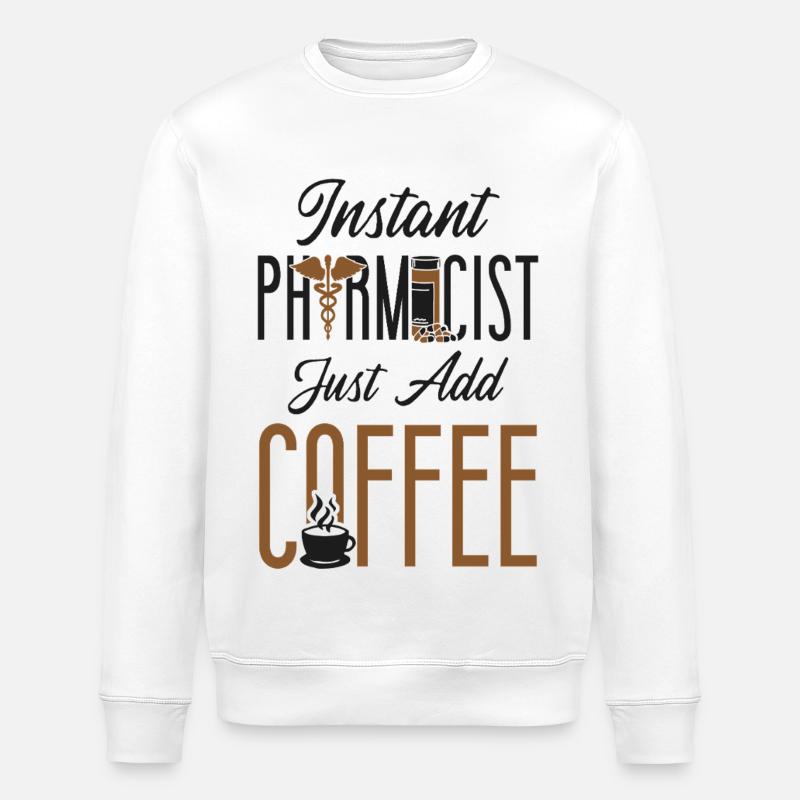 Pharmacy Tech Technician - Stanley/Stella ROLLER Unisex Organic Sweatshirt - white