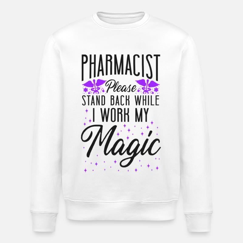 Technicien en pharmacie - Sweat bio ROLLER Stanley/Stella Unisexe - blanc